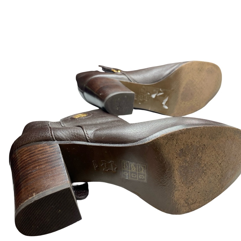 Tory Burch Dark Brown Ankle Booties - Picture 12 of 14